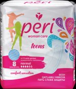Женские гигиенические прокладки PERI Teens Normal 8 шт (сетка)_1262