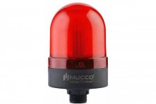 SNT-S725-FB-1-1 Сигнальный маяк монтаж гайкой 22 мм, мигающий с зуммером, 220V/AC, цвет красный