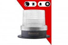 SNT-125-ND-5 Сигнальный маяк с сенсорным датчиком, с 4 режимами, 85-260V AC/DC, цвет белый