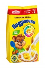 3. Подушечки со вкусом банан из цельных злаков 0,250 кг 10 шт в коробке