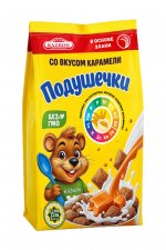 4. Подушечки со вкусом карамели из цельных злаков 0,250 кг 10 шт в коробке