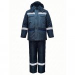 Костюм зимний Модель-302, темно-серый с серым