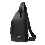 Спортивная сумка Wintek KTB230348, crossbody, полиэстер, c USB, чёрная