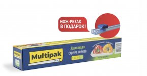 Дышащая стрейч плёнка Multipak 30см х 150м в картонной упаковке с резаком