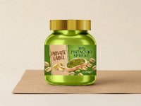 Паста из серой фисташки 30% (стеклянная банка 300 г)