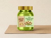 Паста из серой фисташки 15% (стеклянная банка 300 г)