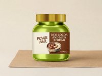 Двойная паста какао и молочная (стеклянная банка 200 г)