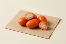 Драже с бисквитной начинкой, апельсин