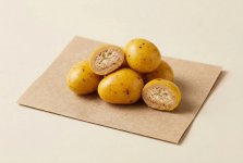 Драже с бисквитной начинкой, лимон