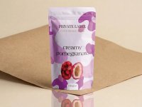 Драже из миндаля со вкусом граната, грубая поверхность