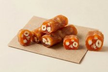 Рахат-лукум ролл «пальчик» с фундуком и апельсином