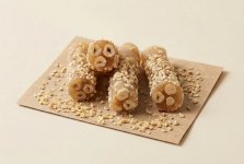 Рахат-лукум ролл по-алеппски с фундуком, в какао