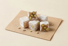 Рахат-лукум из дважды обжаренной фисташки с розой