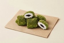 Рахат-лукум «бохча» в обсыпке из фисташки, с шоколадной начинкой