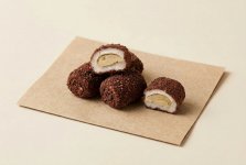 Рахат-лукум лунный свёрток с кремом, в кокосе и какао