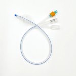 3-Way Silicone Foley Catheter for Bladder Irrigation, 100% Silicone, Sterile Single Use